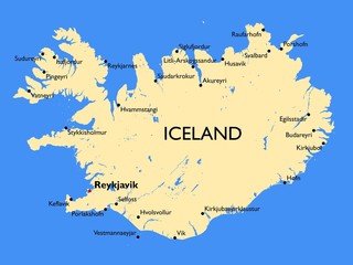 Iceland map