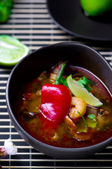 soup Tom yam kung .