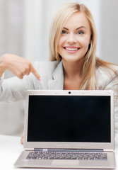 businesswoman with laptop computer