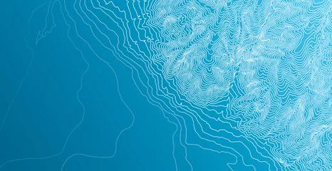 Hintergrundkonzept der topografischen Karte © Itan1409
