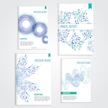 Vector brochure cover design templates.