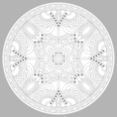 coloring book page for adults - zendala