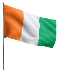 Cote d'Ivoire Ivory Coast Flag Image