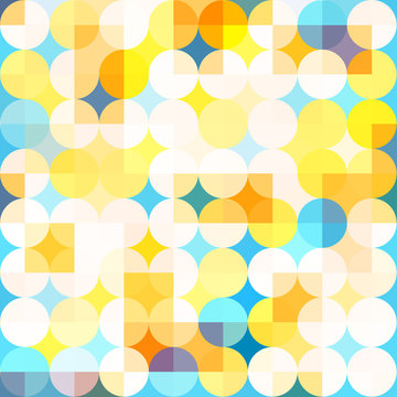 colored circle seamless pattern