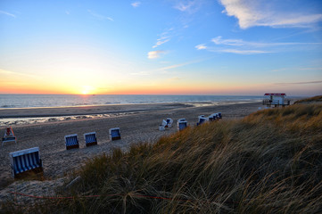 Strand Sylt Urlaub Sonnenuntergang