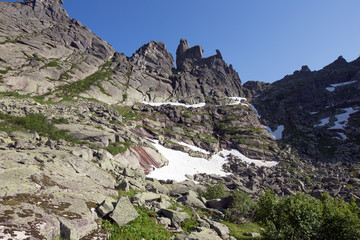 Pass Tale in the mountains Ergaki of the Western Sayan