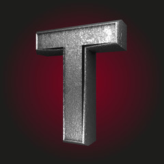 t metal letter