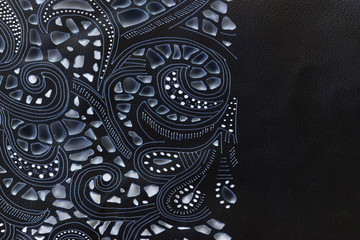 lace leather texture