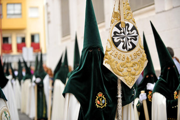 Holy Week procession, nazarenes, Seville, Spain