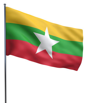 Burma Flag Image