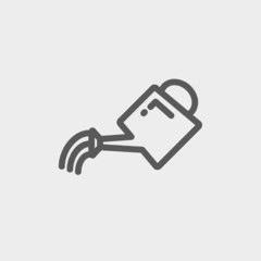 Watering can thin line icon