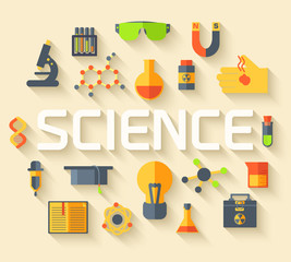 Retro experiments in a science chemistry laboratory icon