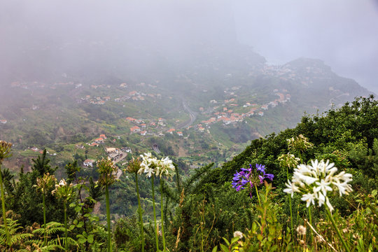 Madeira island rural town, Portugal