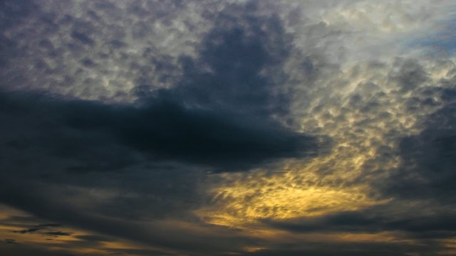 4k time-lapse of stormy clouds gathering in the sky