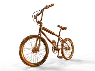 Fototapeta na wymiar Metallic Bicycle