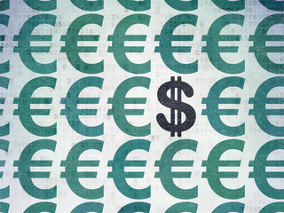 Currency concept: dollar icon on Digital Paper background