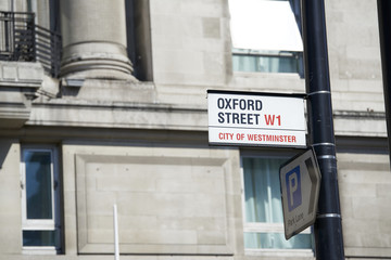 Obraz premium Oxford Street sign
