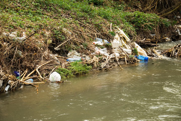 Polluted river
