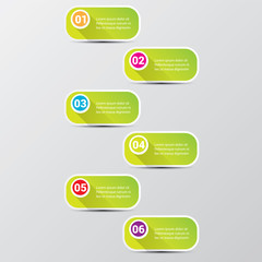 clean modern green digital Infographic banners.