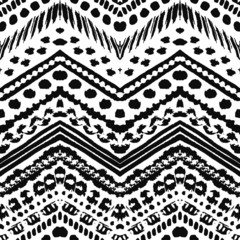 Fototapeta premium Hand drawn painted seamless pattern. Vector illustration