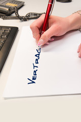 Vertrag schreiben