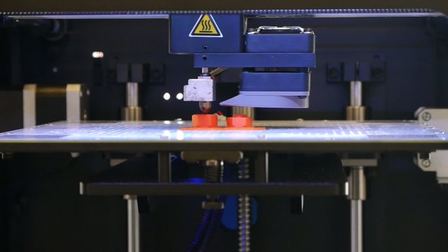 3D printing - Detail of a 3D printer