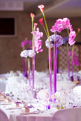 Centres de table fleuris