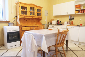 Interior of a modern dining room
