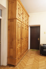 Old wooden wardrobe