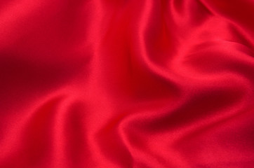 red satin or silk 