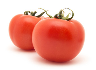 Tomato isolated on white 