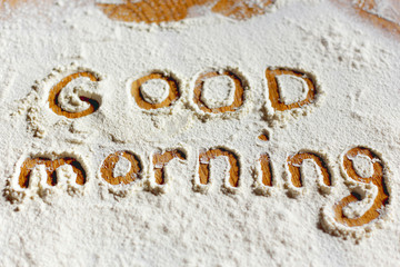 words in flour