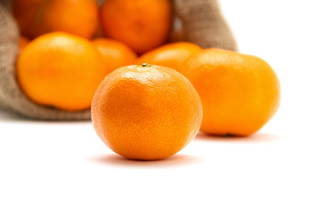 ripe juicy tangerine