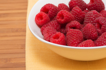 Fresh raspberries 