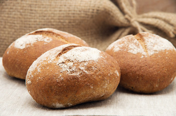 Wholemeal bread rolls 