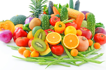 新鮮な野菜と果物