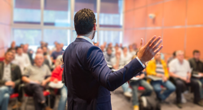 Speaker at Business Conference and Presentation.