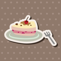 cake theme elements vector,eps