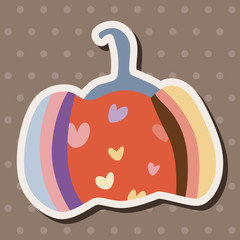 style pumpkin cartoon elements vector,eps