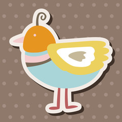 bird cartoon theme elements vector,eps