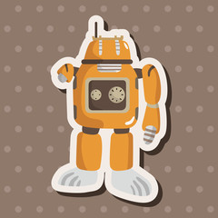robot theme elements vector,eps