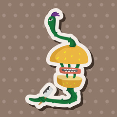 monster cartoon theme elements vector,eps