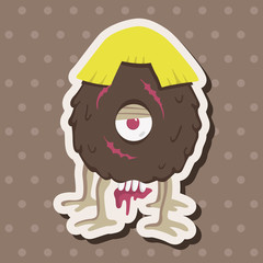 monster cartoon theme elements vector,eps