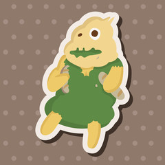 monster cartoon theme elements vector,eps