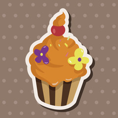 decorating cake theme elements vector,eps10