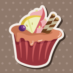 decorating cake theme elements vector,eps10