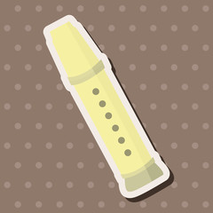 music flute theme elements vector,eps