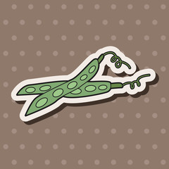 vegetable theme peas elements vector,eps