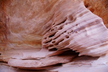 Eroded rock in Valley Of Fire State Park, Nevada, USA.