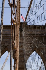 Fototapeta premium Most Brookliński - widok ze środka.